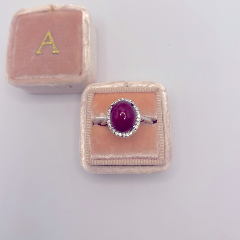 Red Ethiopian Opal Sterling Silver Ring 925 BNWT